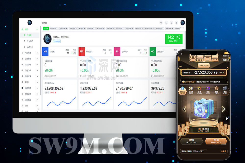 多语言交易所源码/BBB整站系统＋币币交易＋期权＋衍生品＋盲盒＋质押